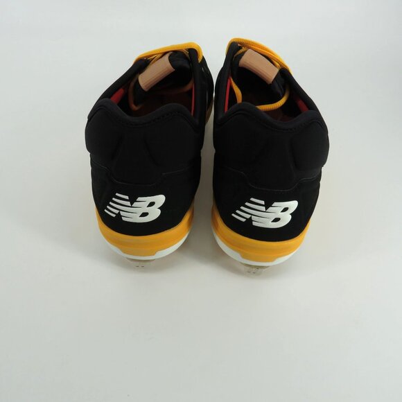 New Balance Men\'s Black Yellow Baseball Metal Cleats Shoes Size 16 New main image 4